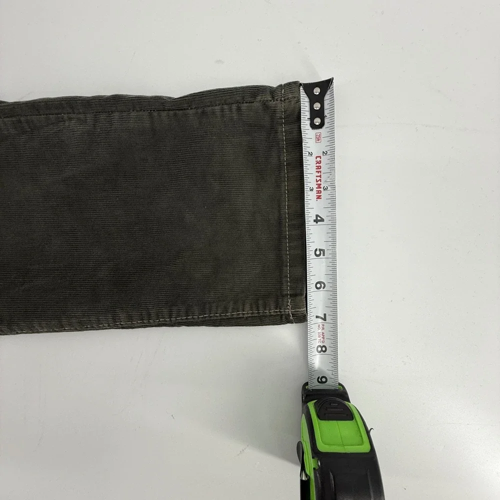 Wrangler Slim Fit Corduroy Pants Olive‎ Men's Size 29 x 30 Casual Everyday